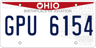 OH license plate GPU6154
