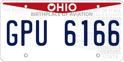 OH license plate GPU6166