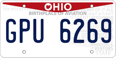 OH license plate GPU6269