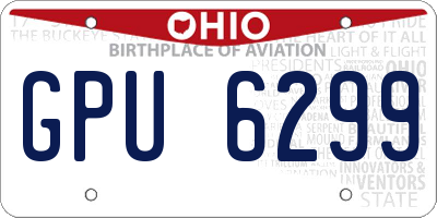 OH license plate GPU6299