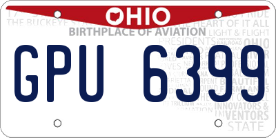 OH license plate GPU6399