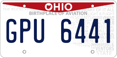 OH license plate GPU6441