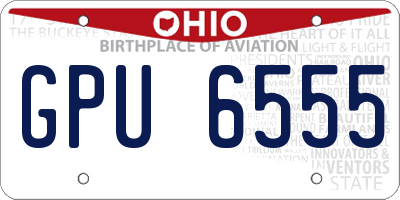 OH license plate GPU6555