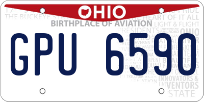 OH license plate GPU6590