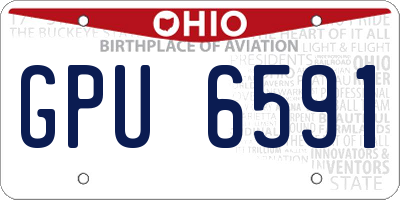 OH license plate GPU6591