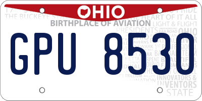 OH license plate GPU8530