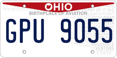 OH license plate GPU9055