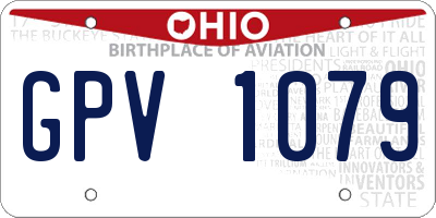 OH license plate GPV1079