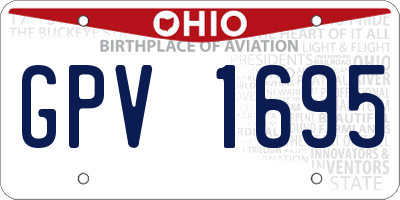 OH license plate GPV1695