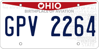 OH license plate GPV2264