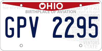 OH license plate GPV2295