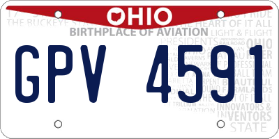OH license plate GPV4591