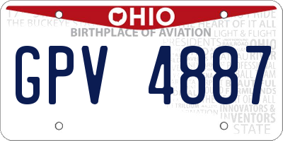 OH license plate GPV4887