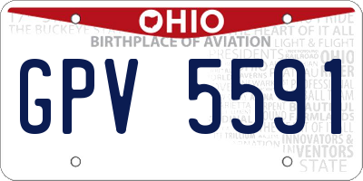 OH license plate GPV5591