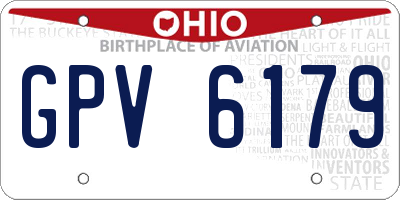 OH license plate GPV6179