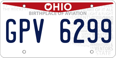OH license plate GPV6299