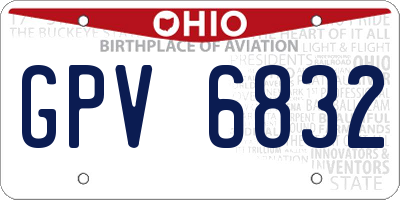 OH license plate GPV6832
