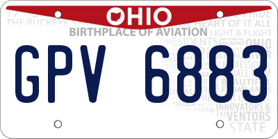 OH license plate GPV6883