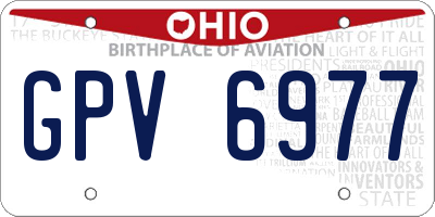 OH license plate GPV6977