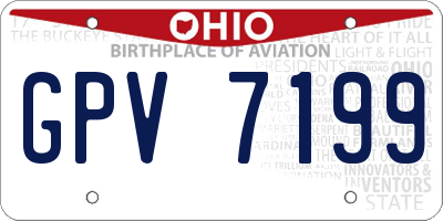 OH license plate GPV7199
