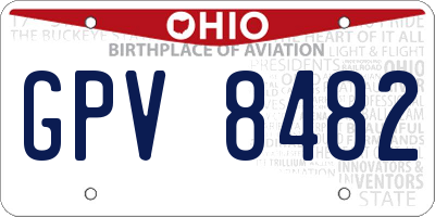 OH license plate GPV8482