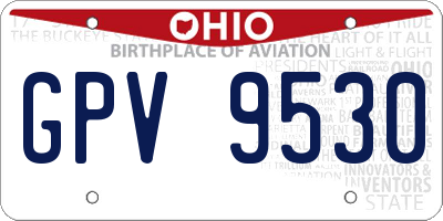 OH license plate GPV9530