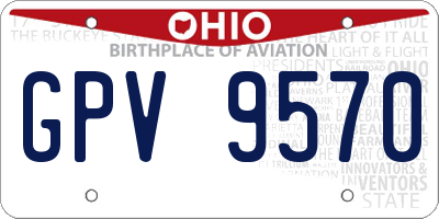 OH license plate GPV9570