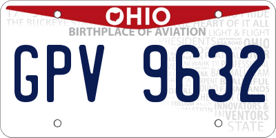 OH license plate GPV9632