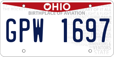 OH license plate GPW1697