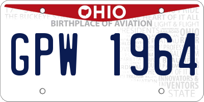 OH license plate GPW1964