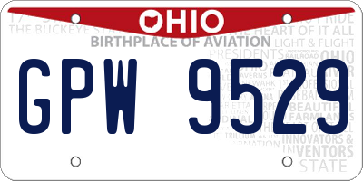 OH license plate GPW9529