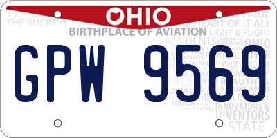 OH license plate GPW9569
