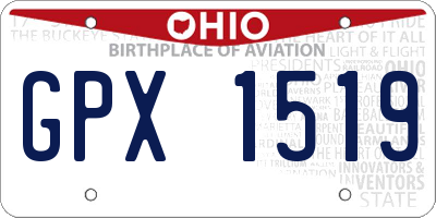OH license plate GPX1519