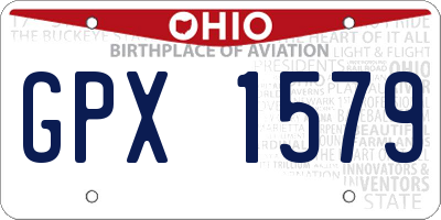 OH license plate GPX1579
