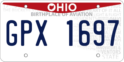 OH license plate GPX1697