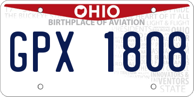 OH license plate GPX1808