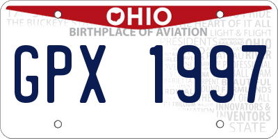 OH license plate GPX1997