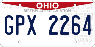 OH license plate GPX2264