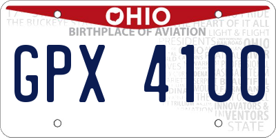 OH license plate GPX4100