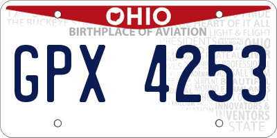 OH license plate GPX4253