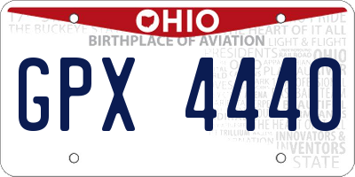 OH license plate GPX4440