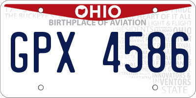 OH license plate GPX4586