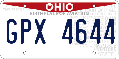 OH license plate GPX4644