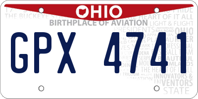 OH license plate GPX4741