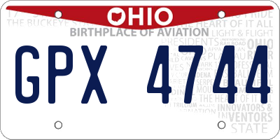 OH license plate GPX4744