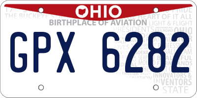 OH license plate GPX6282