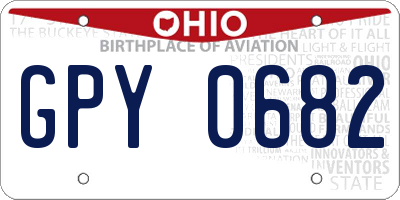 OH license plate GPY0682