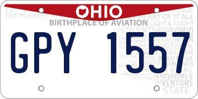 OH license plate GPY1557