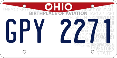 OH license plate GPY2271