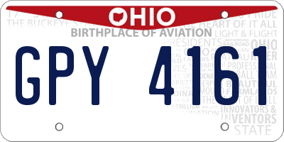OH license plate GPY4161
